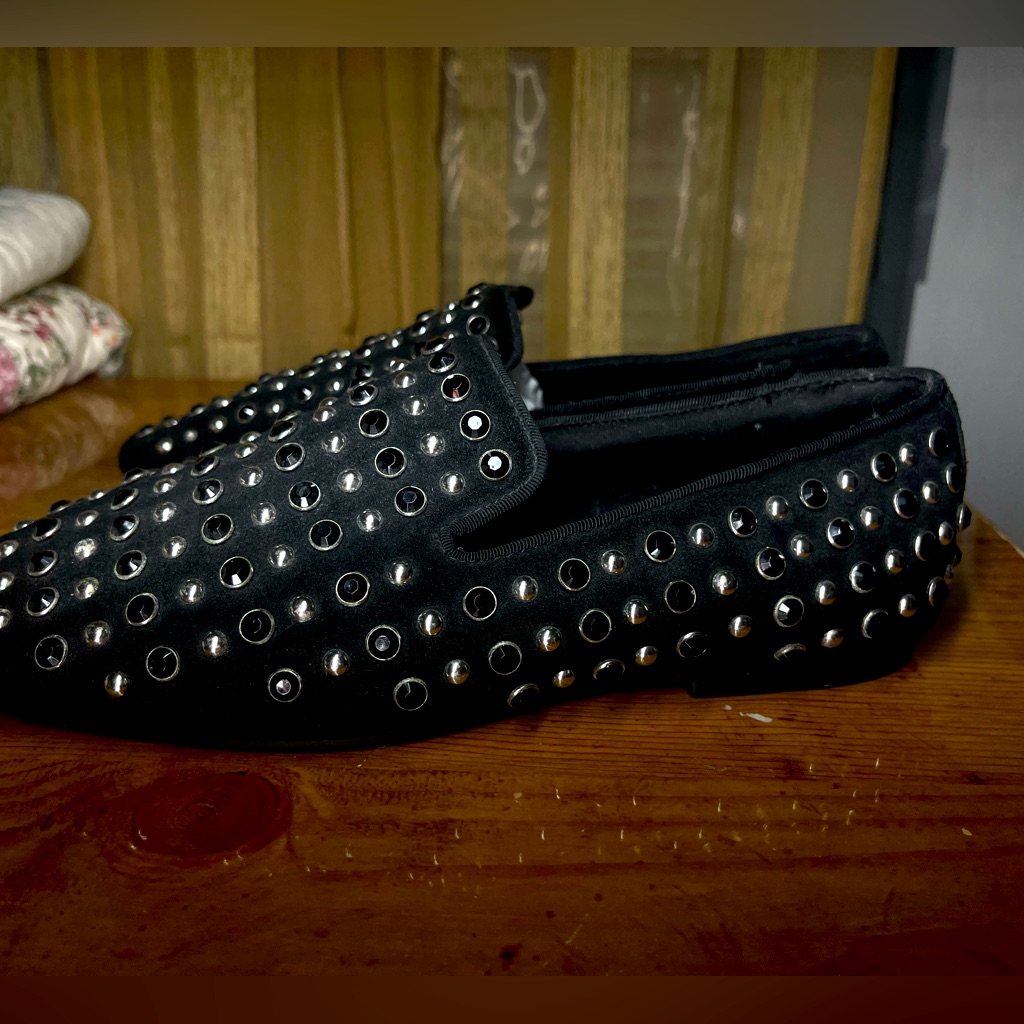 Aldo Montuccio Studded Velvet Slip On ( 9)